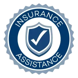Insurance assistance badge representing hail claim documentation support