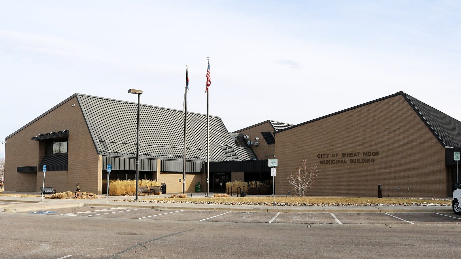 The City of Wheat Ridge municipal building in Wheat Ridge, Colorado